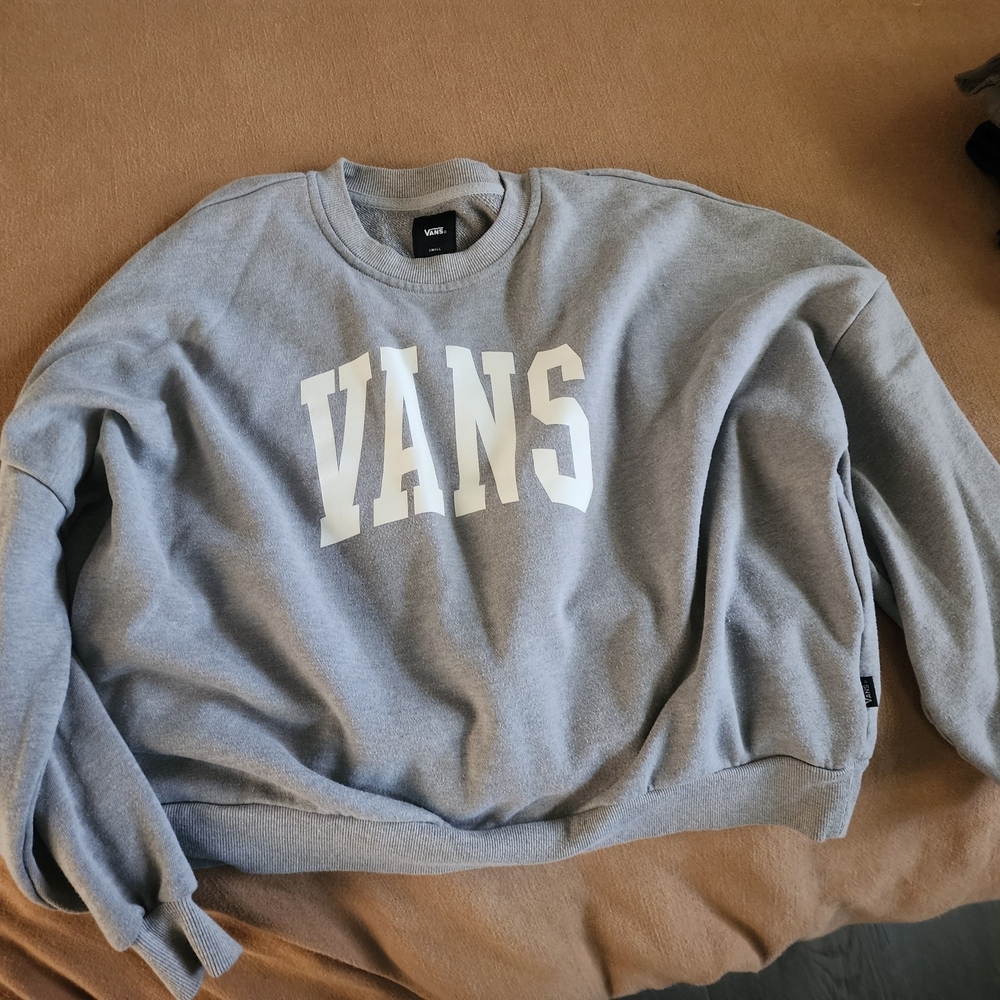 Vans Gray Crewneck Sweater Classic Style